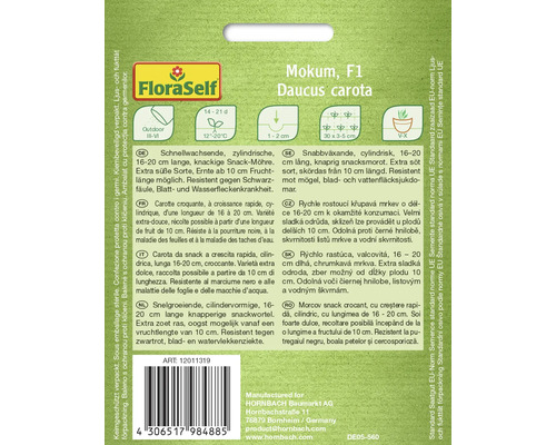 Mokum F1 Daucus carota fröförpackning
