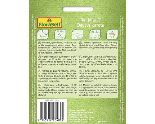 Nantaise 2 Daucus carota frö från FloraSelf