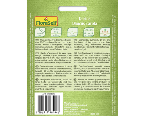Fröförpackning Darina Daucus carota från FloraSelf