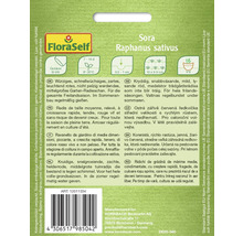 Fröförpackning för Sora trädgårdsrädisa från FloraSelf