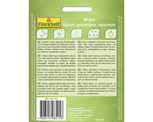 Fröförpackning rotselleri Bruno från FloraSelf