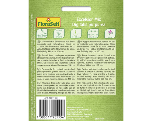 Fröförpackning Excelsior Mix Digitalis purpurea