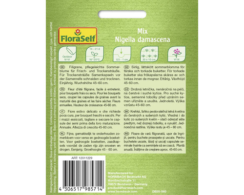 FloraSelf Mix Jungfrun i det gröna fröpaket