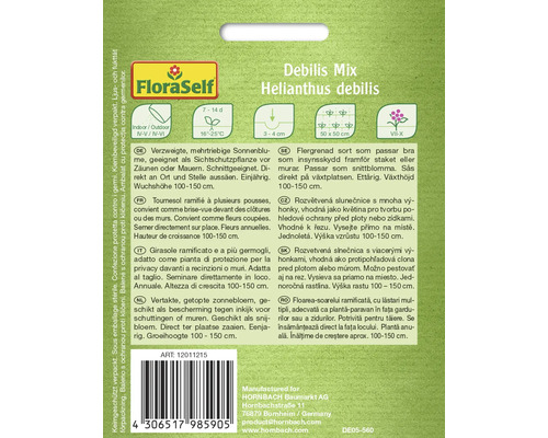 Förpackning med Helianthus debilis frön av märket FloraSelf