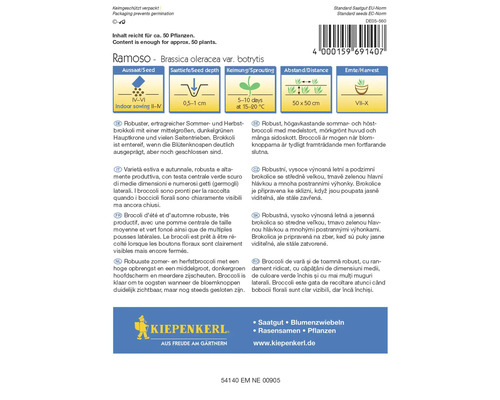 Broccolifrön av sorten Ramoso