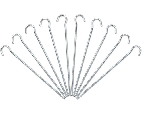 Tältpinnar GARDEN PLACE förzinkade 10-pack 20cm