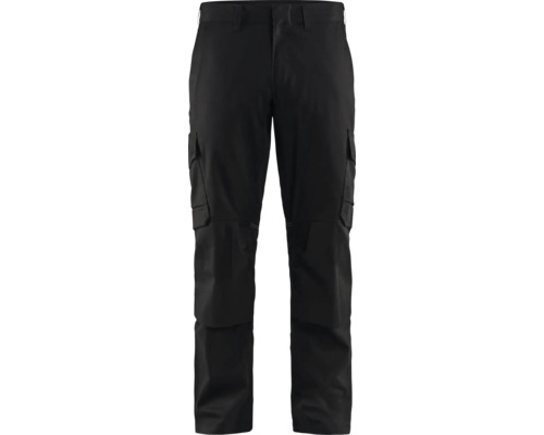 Industribyxa BLÅKLÄDER stretch med knäskyddsficka svart strl. C148 Svarta arbetsbyxor med flera fickor