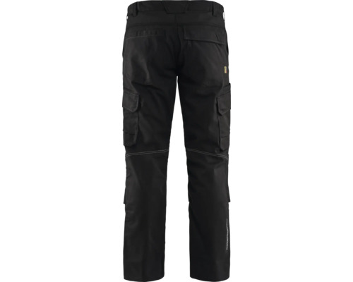 Svarta arbetsbyxor med flera fickor bakifrån