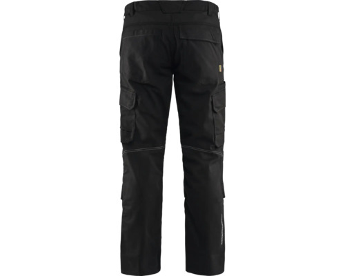 Svarta arbetsbyxor med fickor bakifrån