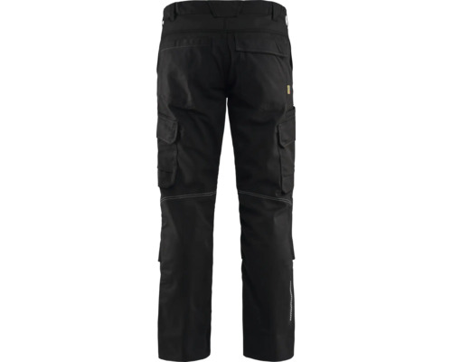 Svarta arbetsbyxor med fickor bak