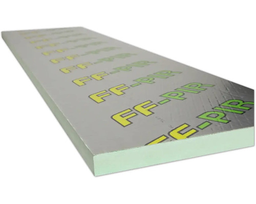 Isolering PIR FINNFOAM PIR 50 ALI rak 50x600x2400 mm, 11,52 m²/pak Isolering PIR FINNFOAM PIR 50 ALI rak 50x600x2400 mm, 11,52 m²/pak