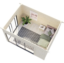 Friggebod PALMAKO Andrea 11,2m² Slide Plus natur