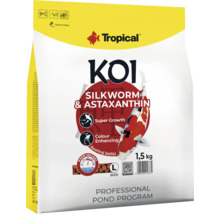Tropical Koi fiskfoder med silkesmask och astaxantin, 1,5 kilogram