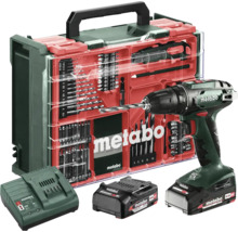 Borrskruvdragare METABO BS 18 Set 18V Mobil Workshop inkl. 2x2,0Ah batterier och laddare och tillbehörsväska