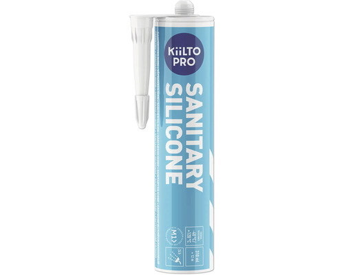 Våtrumssilikon KIILTO 10 traffic white 310 ml