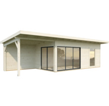 Attefallshus PALMAKO Andrea 17,1+7,9m² Slide natur