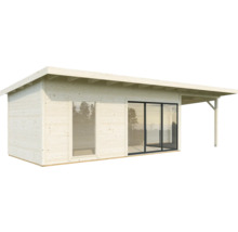 Attefallshus PALMAKO Andrea 17,1+7,9m² Slide natur