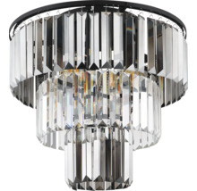 Trestegs taklampa med kristallelement för inomhusbruk