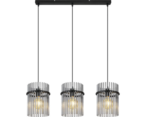 Taklampa med tre lampor och metallstag