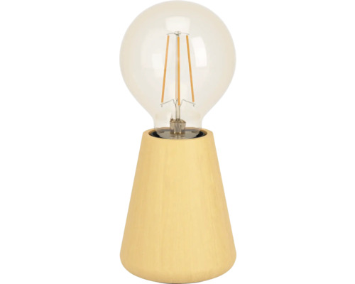 Bordslampa EGLO Asby trä Bordslampa med glödlampa och träfot
