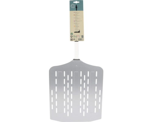 Pizzaspade i aluminium med hål för användning i pizzaugnen