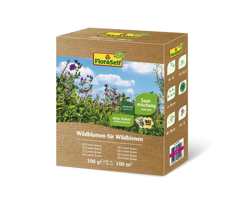 Blomsterfrön FLORASELF Nature Vildblommor för vildbin FloraSelf Vildblomfröpaket för vilda bin