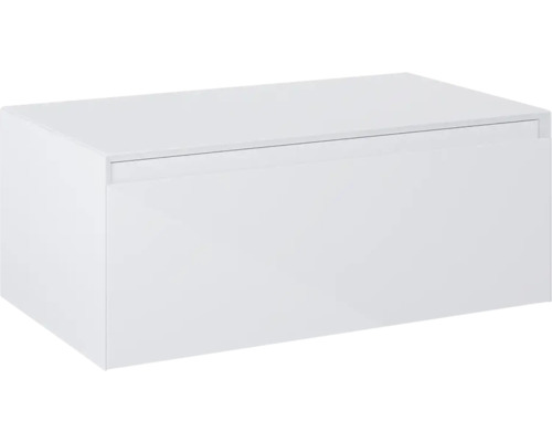 Tvättställsunderskåp JUNGBORN Decem vit högglans MDF 1 låda 80x31,9x45,8 cm