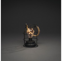 Dekorativ bordslampa med burdesign och rep handtag