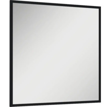 Badrumsspegel JUNGBORN svart ram kantig 80x80x2 cm
