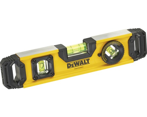DeWalt vattenpass med libeller och roterbar vinkelskala