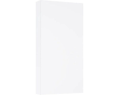 Väggskåp JUNGBORN vit högglans 1 dörr med trycköppning 2 glashyllor 40x80x12,6 cm Vitt skåp