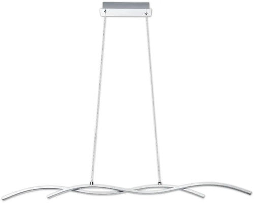 Modern LED-pendellampa med svängd design för inomhusbruk