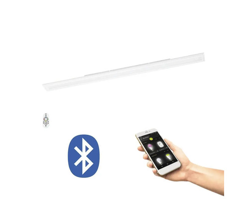 LED-skåpslampa med Bluetooth-symbol och smartphone-styrning