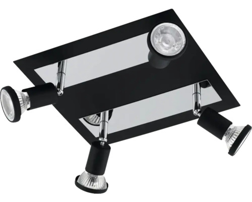 Taklampa med fyra spotlights