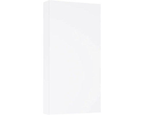 Väggskåp JUNGBORN vit matt 1 dörr med trycköppning 2 glashyllor 40x80x12,6 cm Vitt köksskåp