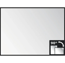 Rektangulär spegel med 90 graders rotationsfunktion