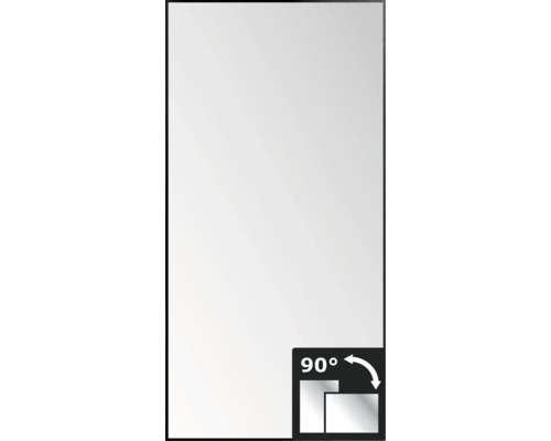 Spegel DSK Black Line svart matt 120x60 cm