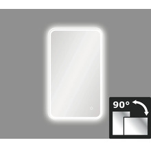 Spegel med belysning DSK Chrystal Juno 2.0 vit 45x75 cm neutralvit LED