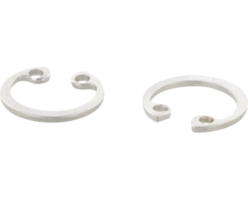 Två E-ringar av metall