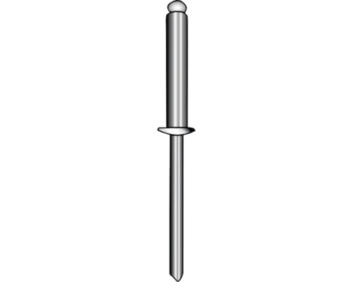 Blindnitar MARINETECH 3,2x6,0mm med slangklämma Blindnit av metall