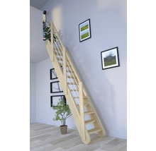 Spartrappa PERTURA Kybele rak 12 steg obehandlad Fichte massiv Fichte öppen furu vit B: 61.5 cm exkl. sättsteg