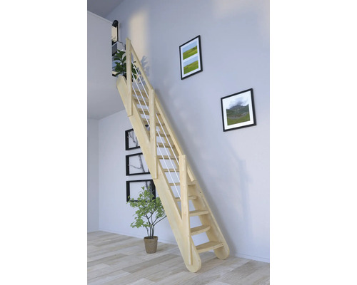 Spartrappa PERTURA Kybele rak 12 steg obehandlad Fichte massiv Fichte öppen furu vit B: 61.5 cm exkl. sättsteg Spartrappa PERTURA Kybele rak 12 steg obehandlad Fichte massiv Fichte öppen furu vit B: 61.5 cm exkl. sättsteg