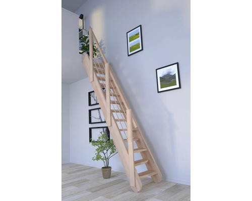 Spartrappa PERTURA Kybele rak 12 steg obehandlad bok bok öppen bok B: 61.5 cm växlande stegdjup Spartrappa PERTURA Kybele rak 12 steg obehandlad bok bok öppen bok B: 61.5 cm växlande stegdjup