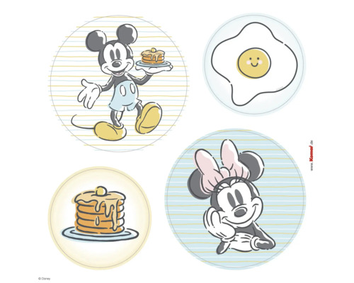 Fönstersticker KOMAR Mickey rise & shine 30x30cm