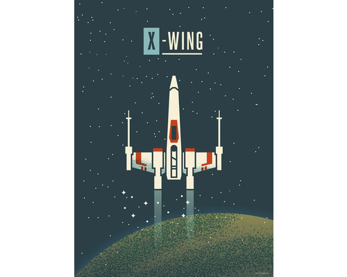 Poster KOMAR Star Wars geeky X-wing 50x70cm