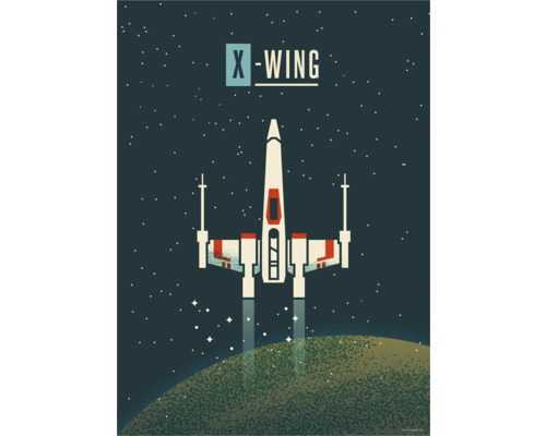 Poster KOMAR Star Wars geeky X-wing 40x50cm