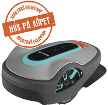 Gardena robotgräsklippare med kampanjinformation