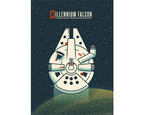 Poster Star Wars Blueprint X-Wing 30x40 Cm - Affiche Décorative Chambre Enfant Bureau - Komar