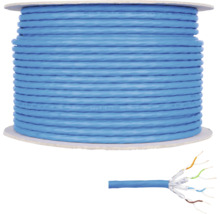 Nätverkskabel på rulle med exponerade ledare