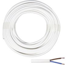 Anslutningskabel SKK (H03 VVF), 2x0,75 mm², vit, 20 m